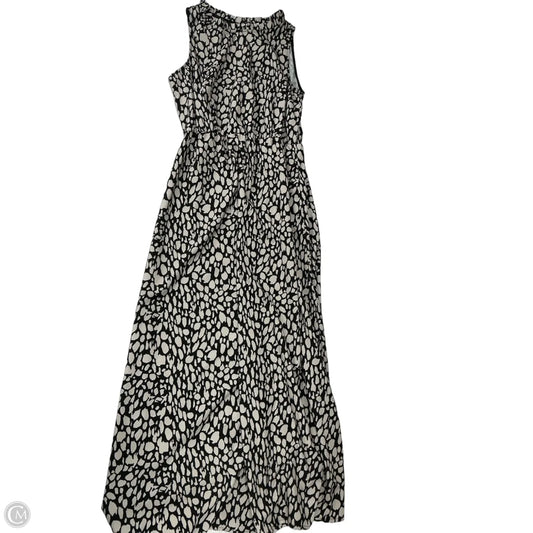 Dress Casual Maxi By Cmf In Black & Cream, Size: M