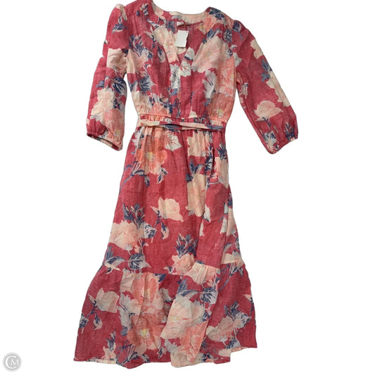 Dress Casual Midi By Gap In Multi-colored, Size: Xs