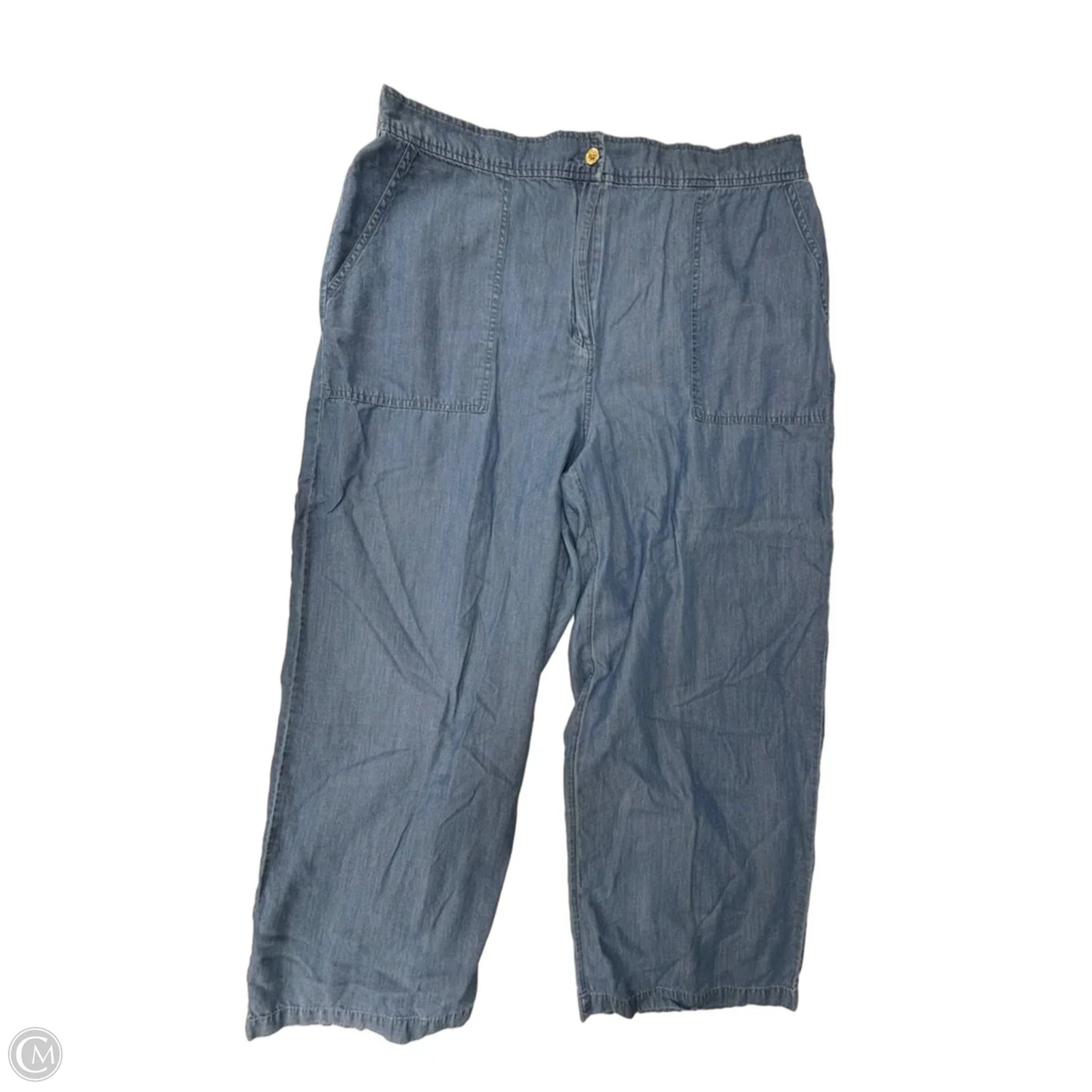 Pants Wide Leg By Michael By Michael Kors In Blue, Size: 22