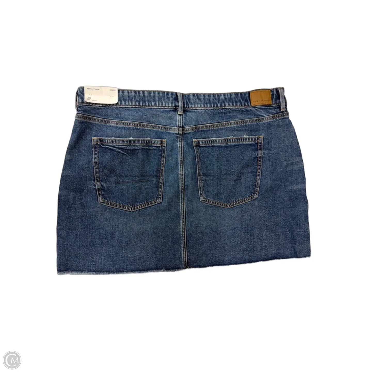 Skirt Mini & Short By American Eagle In Blue Denim, Size: 1x