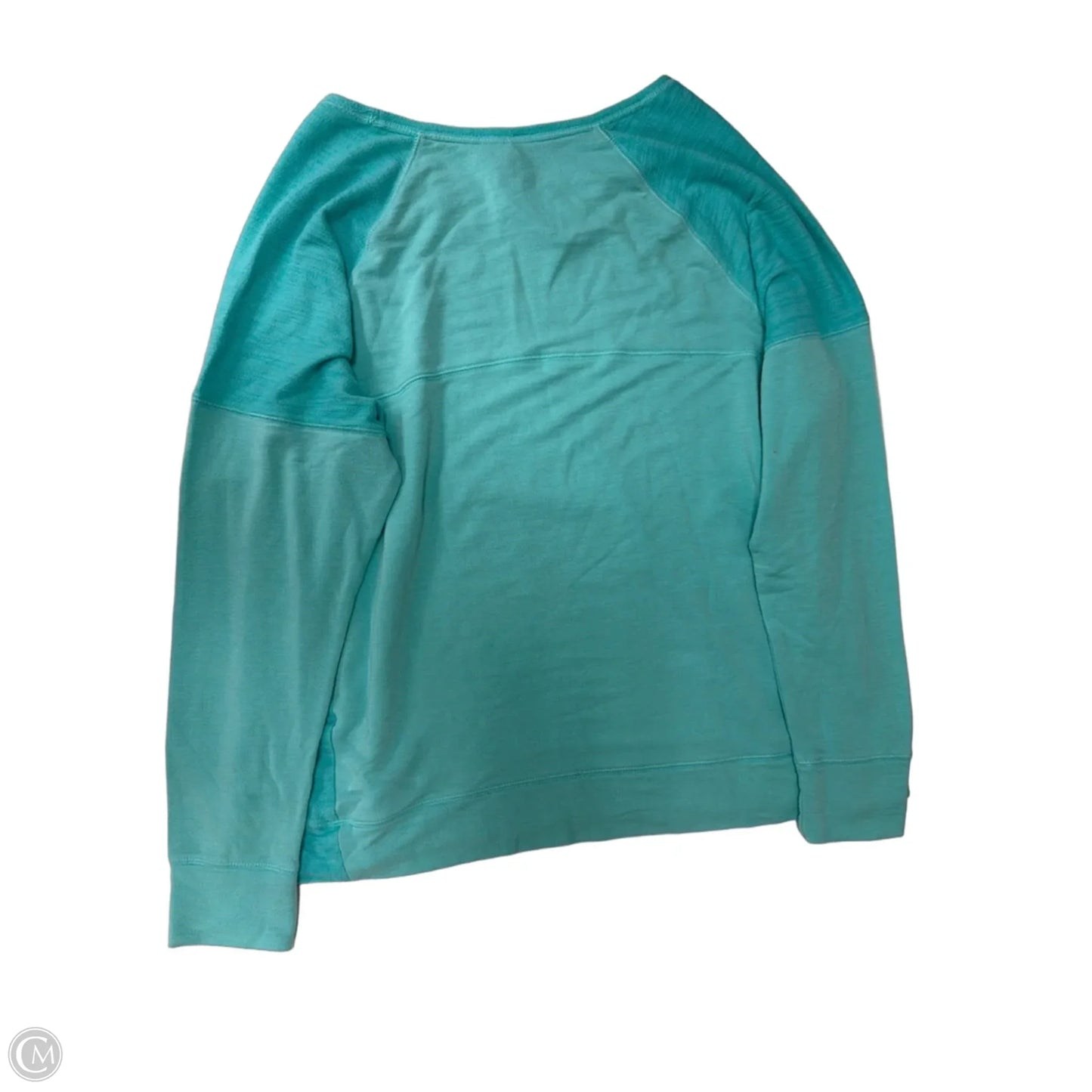 Athletic Top Long Sleeve Crewneck By Tek Gear In Teal, Size: Xl