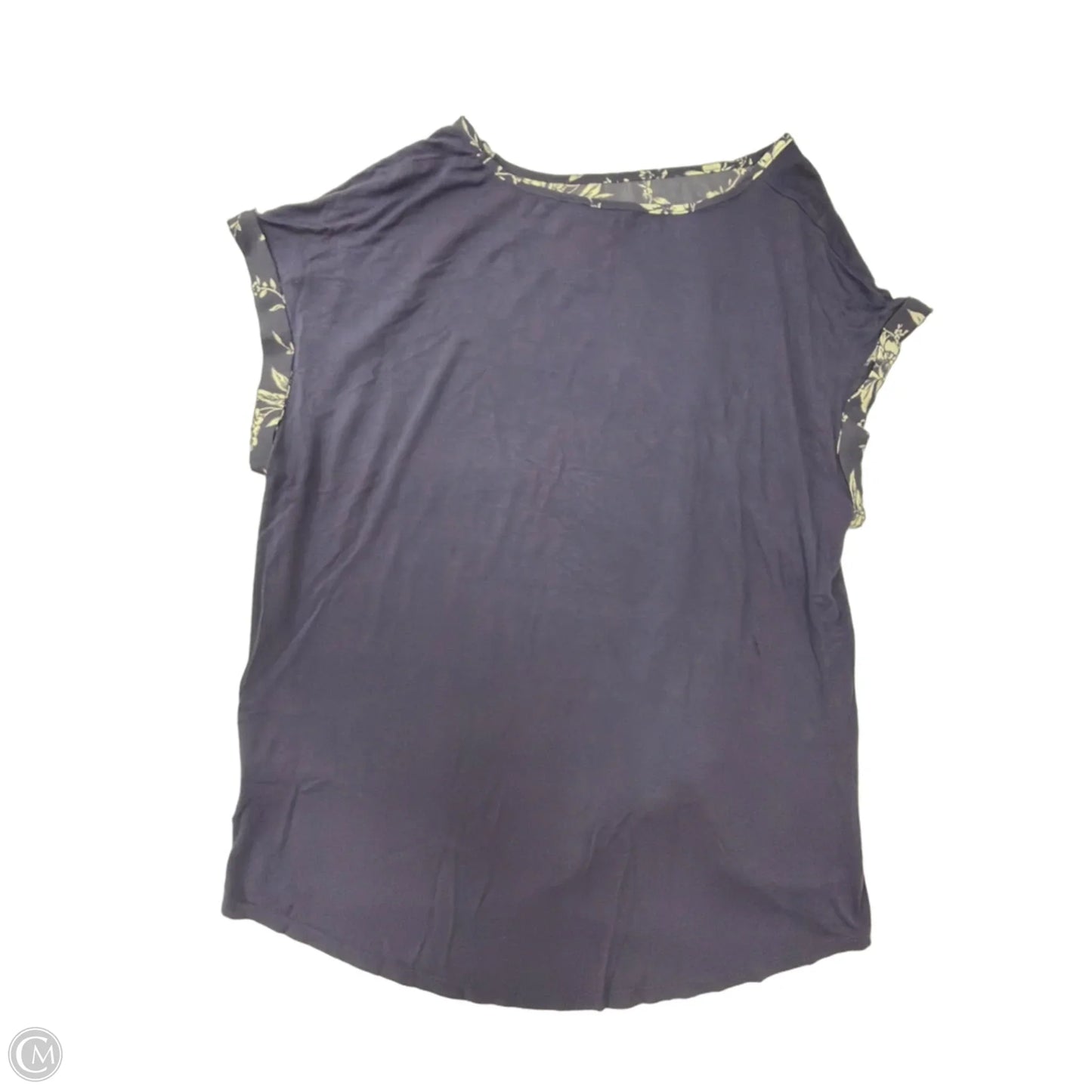 Top Short Sleeve By Apt 9 In Floral Print, Size: 1x