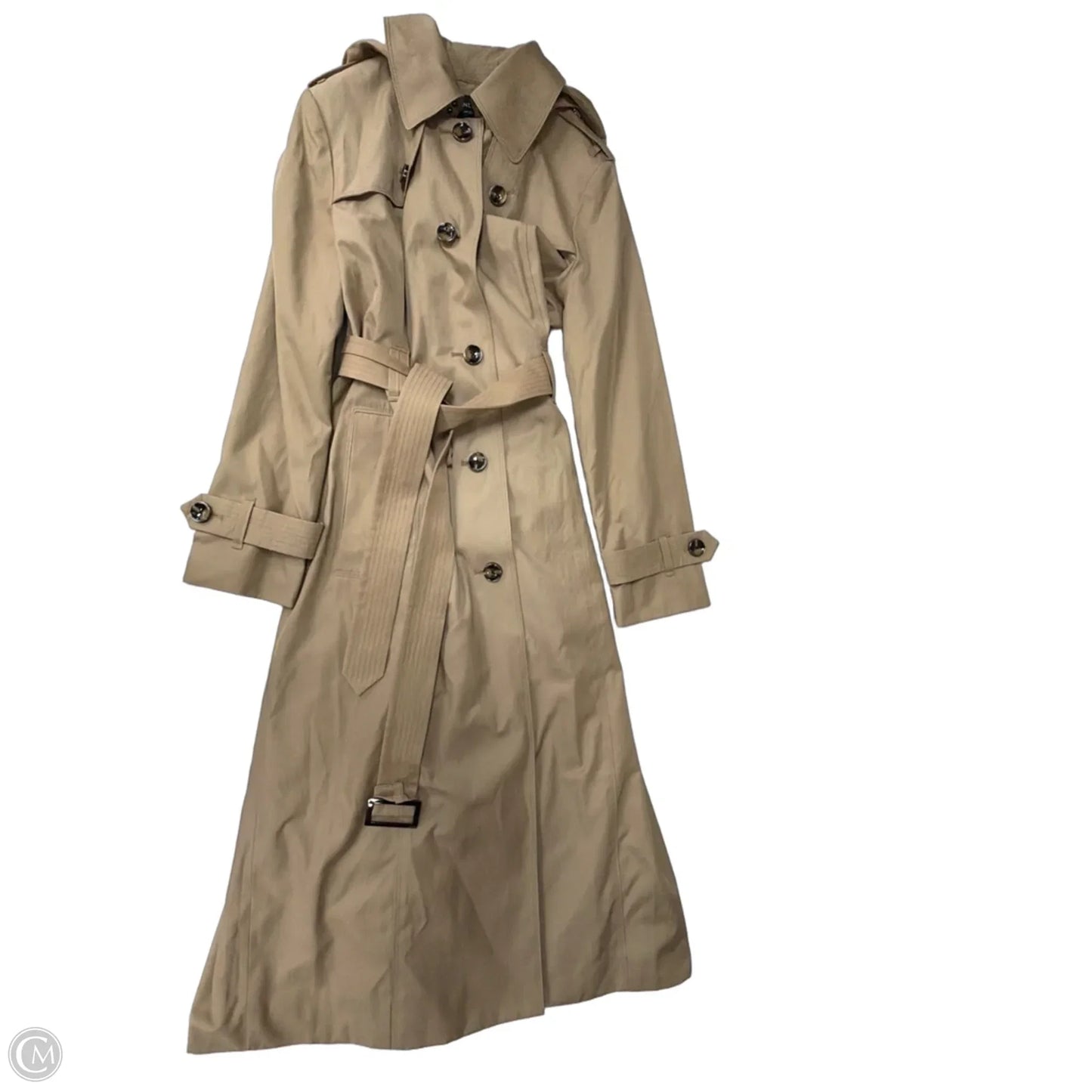 Coat Trench Coat By London Fog In Tan, Size: M