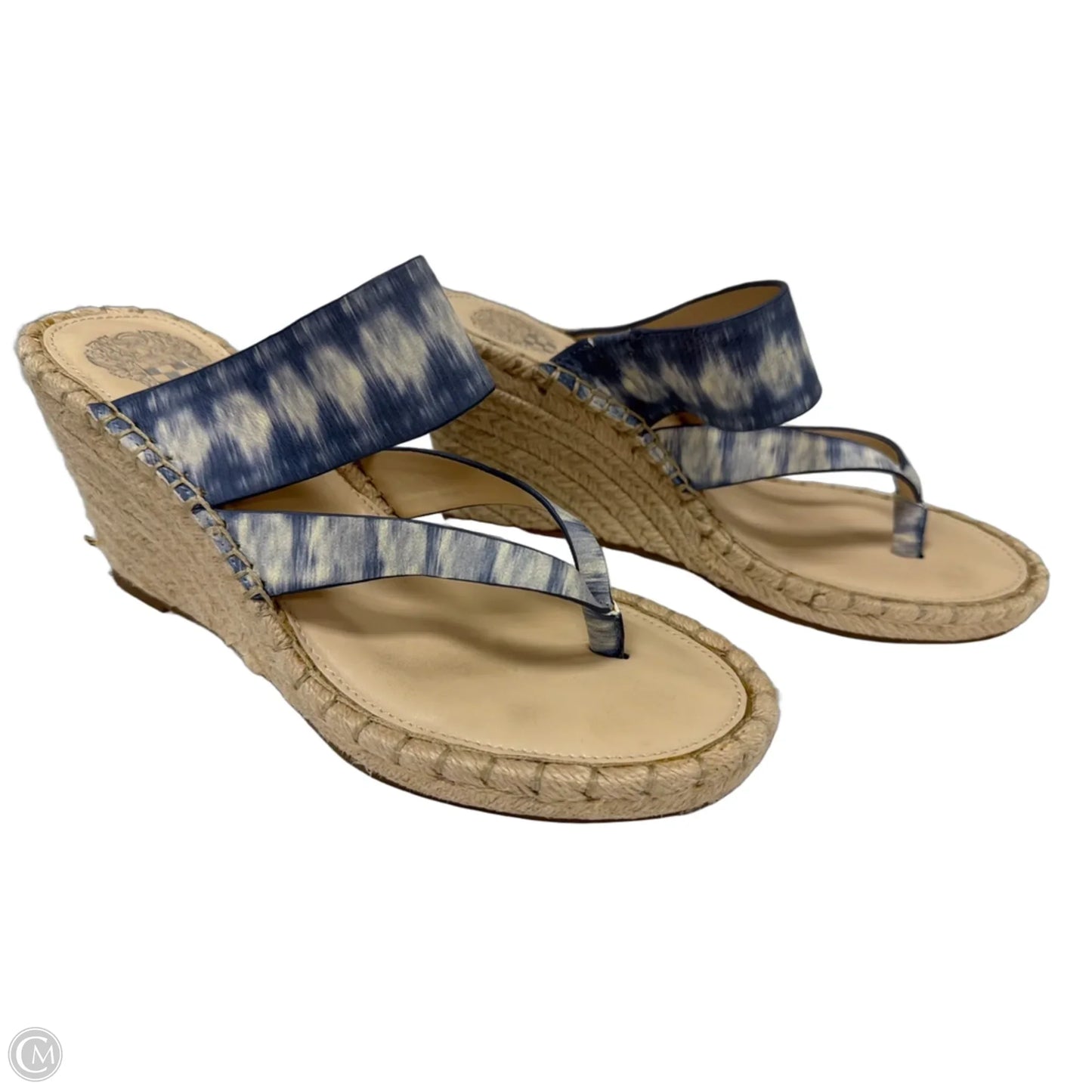 Sandals Heels Wedge By Vince Camuto In Blue, Size: 8.5