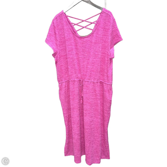 Dress Casual Midi By Talbots In Pink, Size: 3x