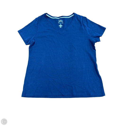 Top Short Sleeve By Croft And Barrow In Ombre Print, Size: Lp