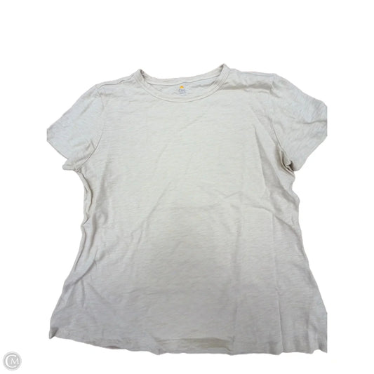 Top Short Sleeve Basic By C And C In Cream, Size: L