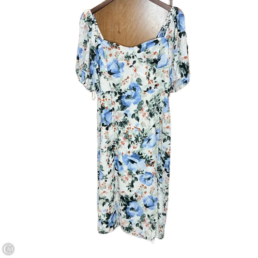 Dress Casual Midi By Abercrombie And Fitch In Floral Print, Size: Xl