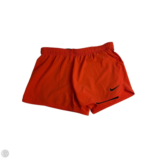Athletic Shorts By Nike Apparel In Orange, Size: M