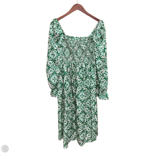 Dress Casual Midi By Boohoo Boutique In Green, Size: M