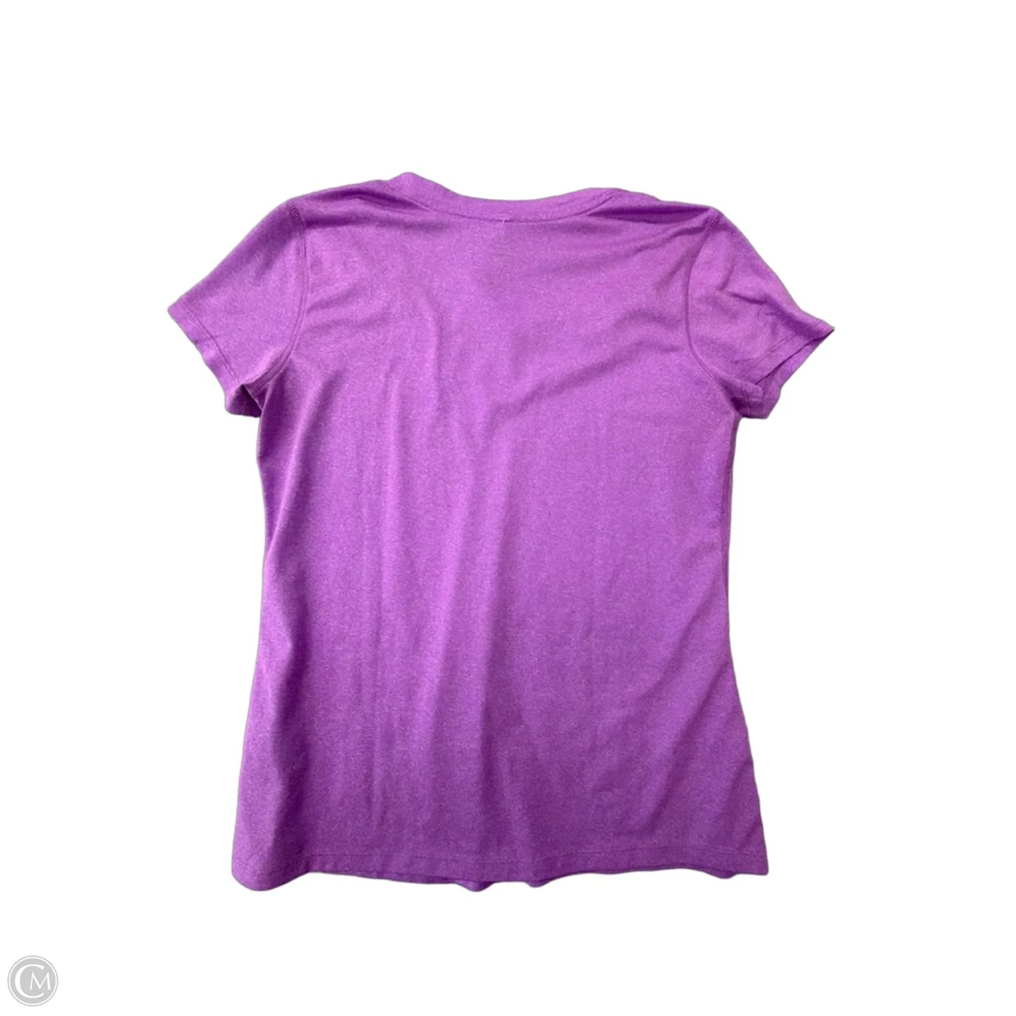 Athletic Top Short Sleeve By Champion In Purple, Size: S