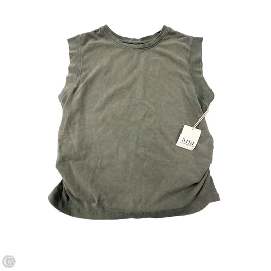 Top Sleeveless By Ana In Green, Size: Xl