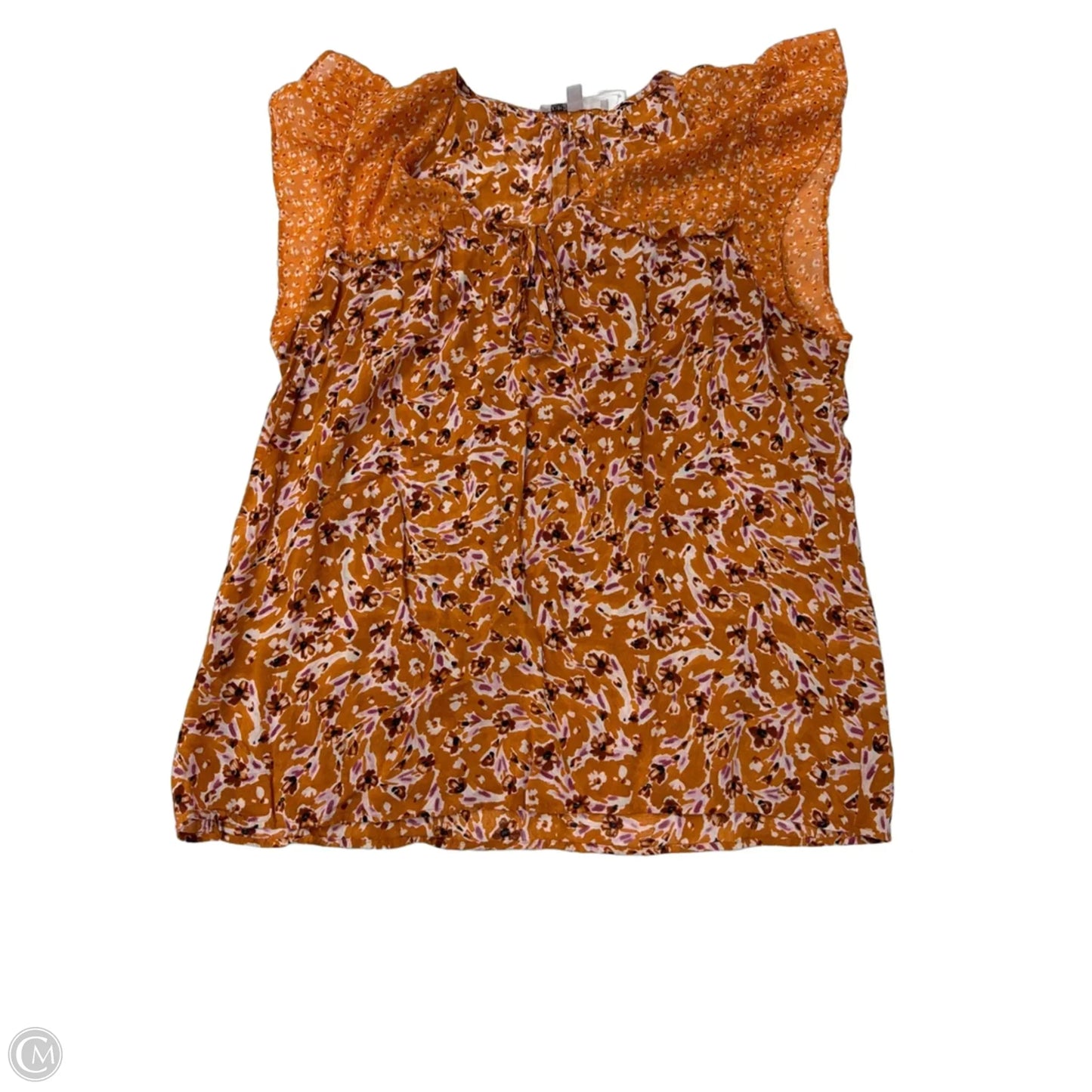 Top Short Sleeve By Dr2 In Floral Print, Size: L