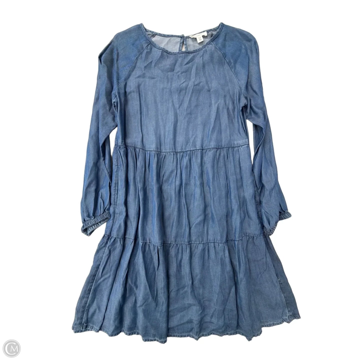 Dress Casual Midi By Beachlunchlounge In Blue Denim, Size: Xs