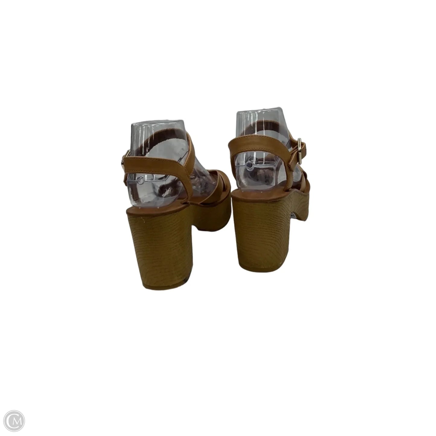 Sandals Heels Wedge By Universal Thread In Tan, Size: 7