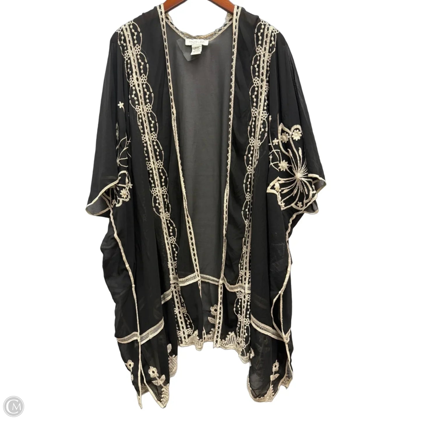 Cardigan By Rachel Zoe In Black & Cream, Size: Osfm