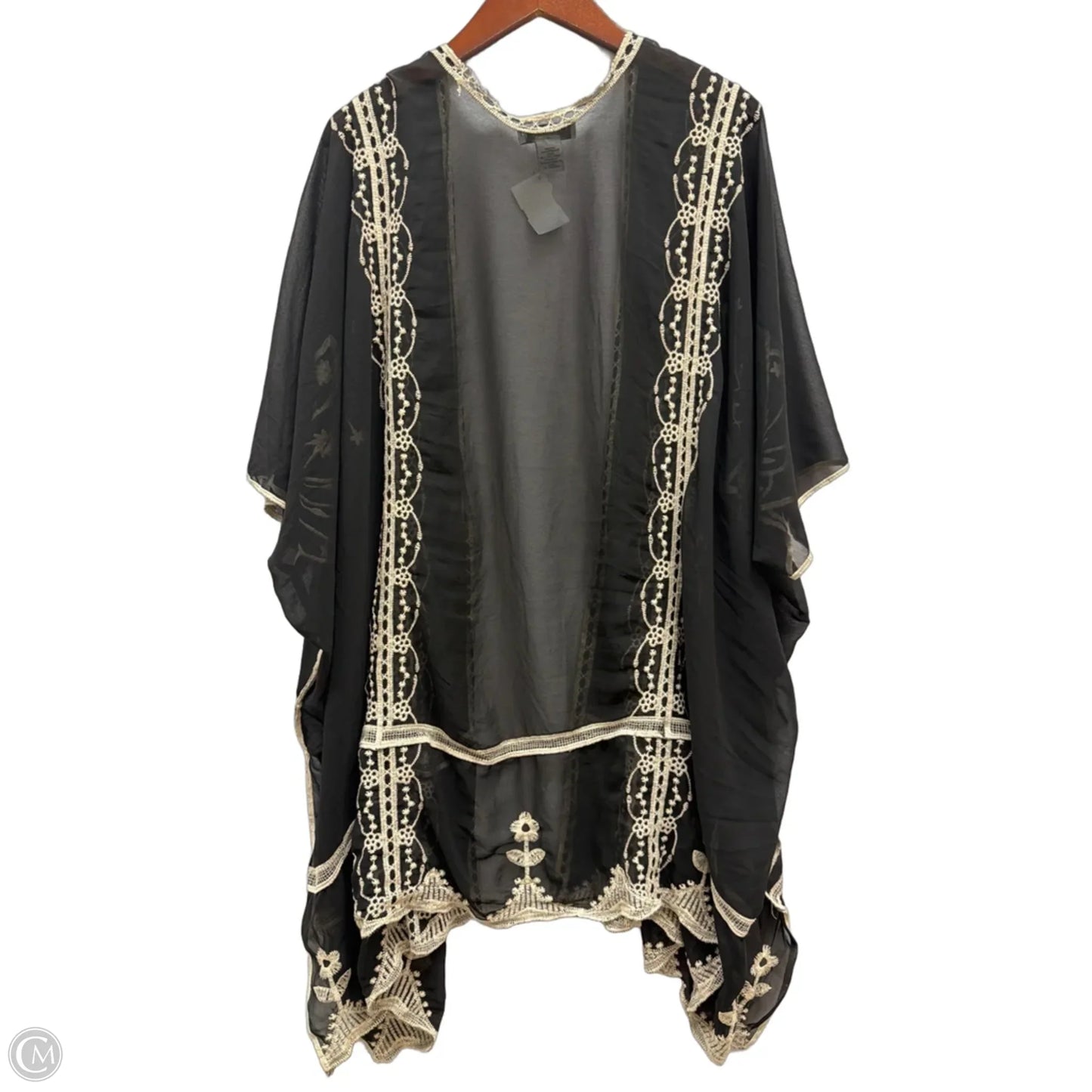 Cardigan By Rachel Zoe In Black & Cream, Size: Osfm
