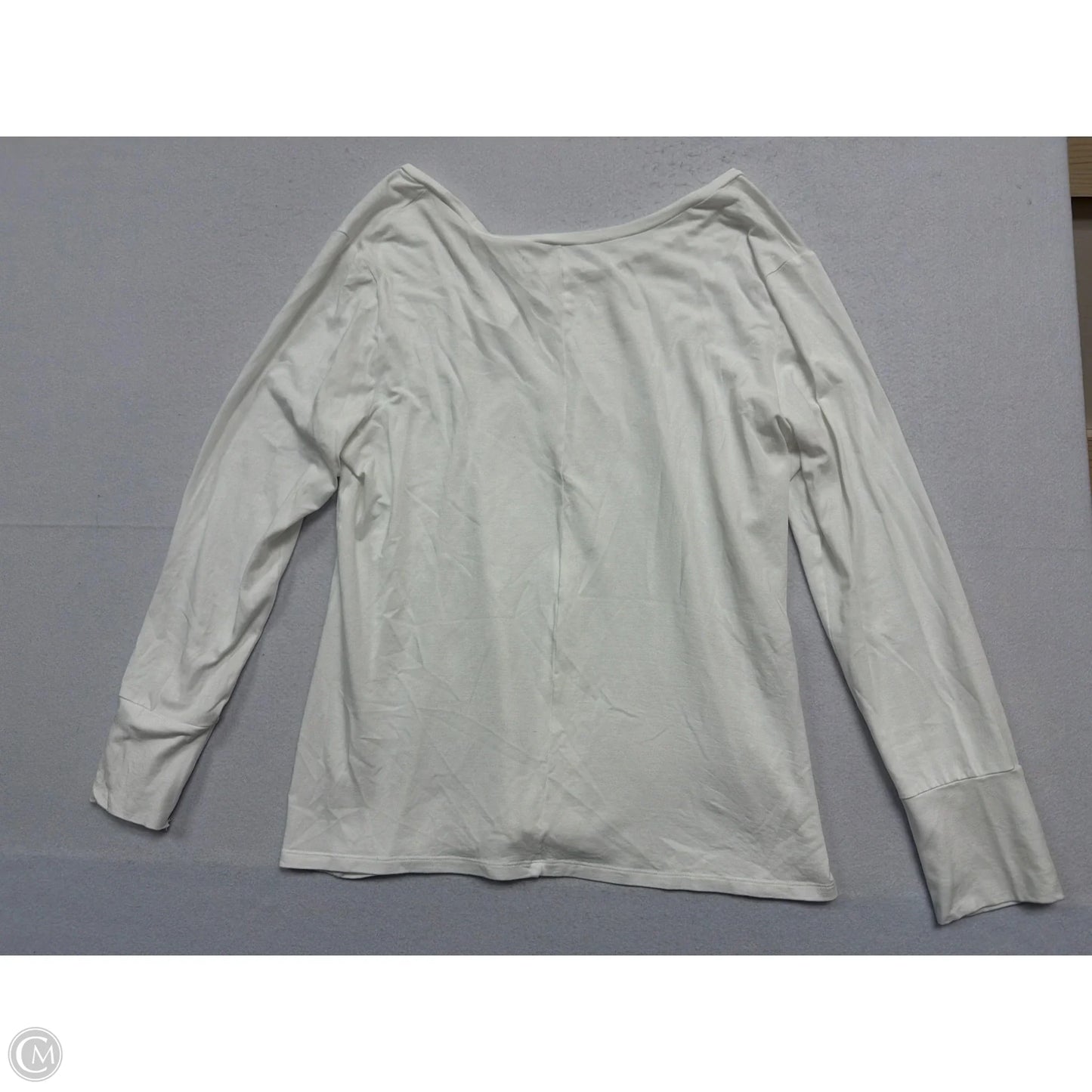Top Long Sleeve Basic By Ana In White, Size: 1x