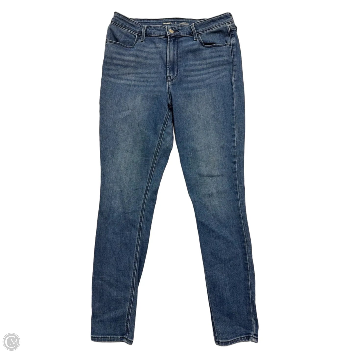 Jeans Skinny By Old Navy In Blue Denim, Size: 12