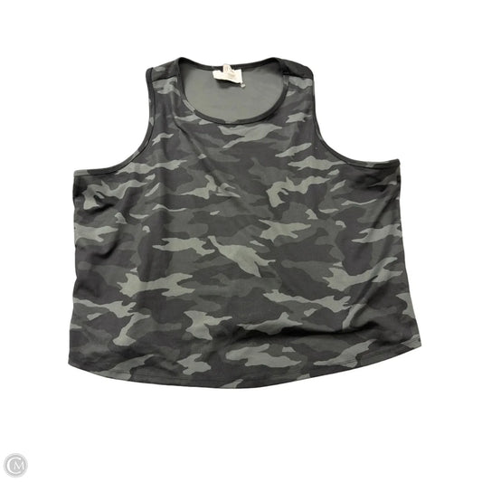 Athletic Tank Top By Balance Collection In Camouflage Print, Size: 1x