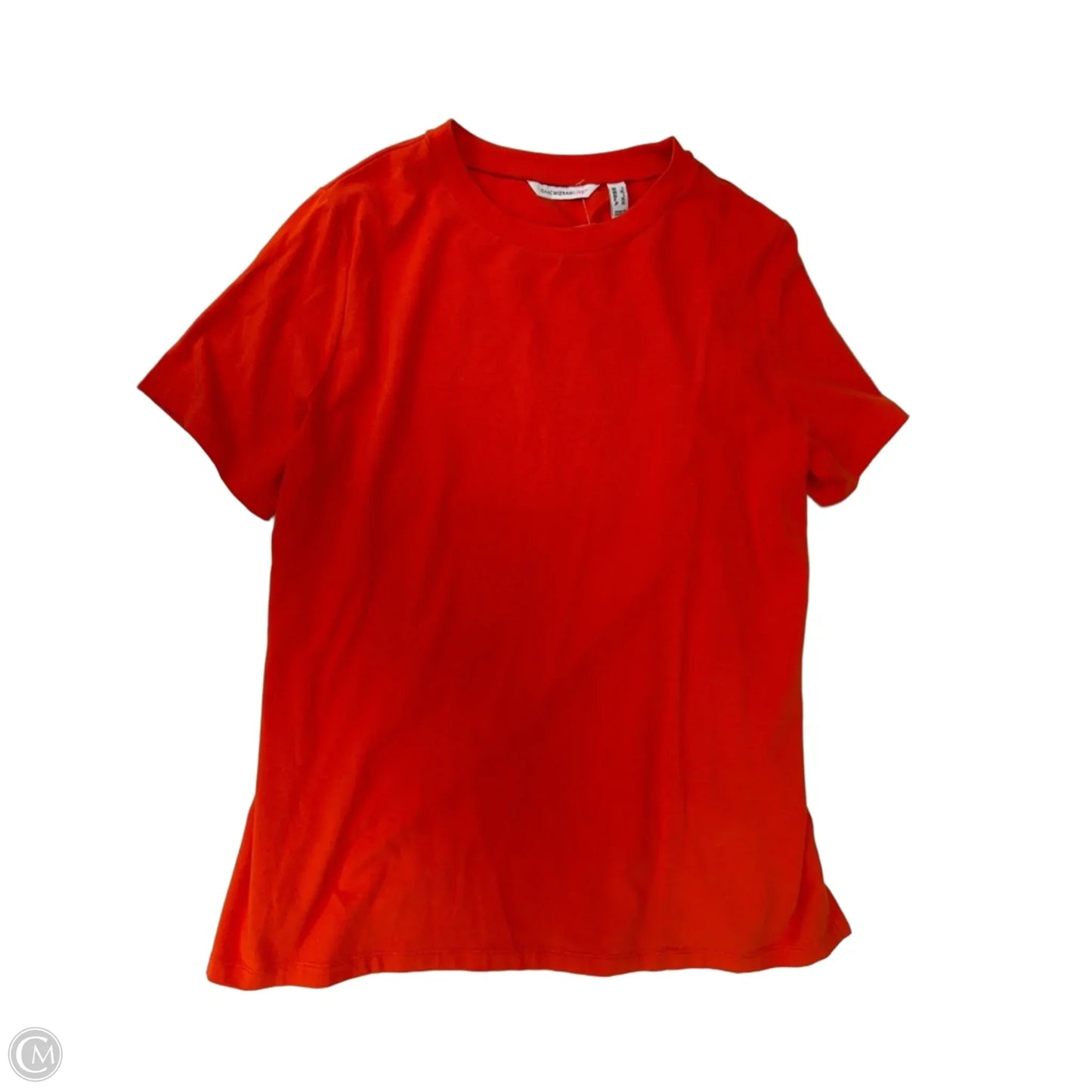 Top Short Sleeve By Isaac Mizrahi Live Qvc In Orange, Size: L
