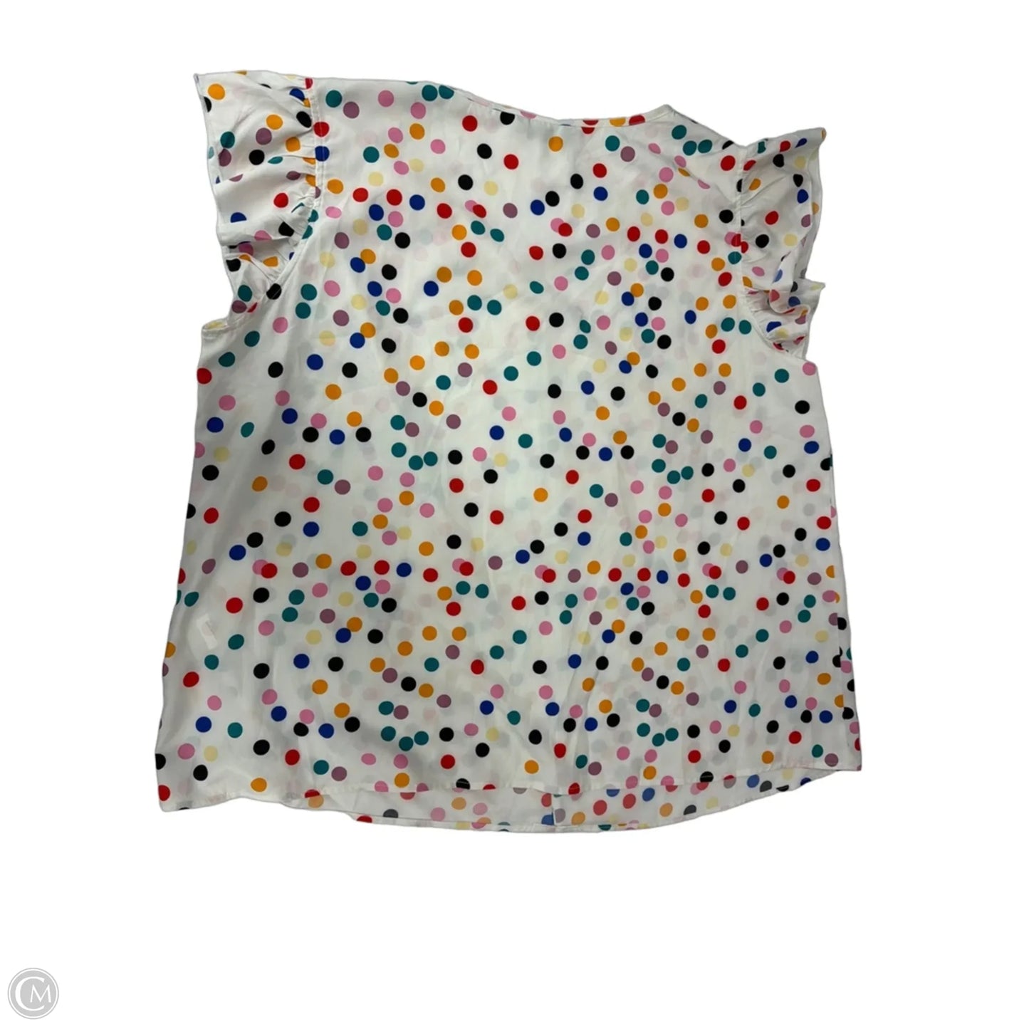 Top Short Sleeve By Bloomchic In Polkadot Pattern, Size: 1x