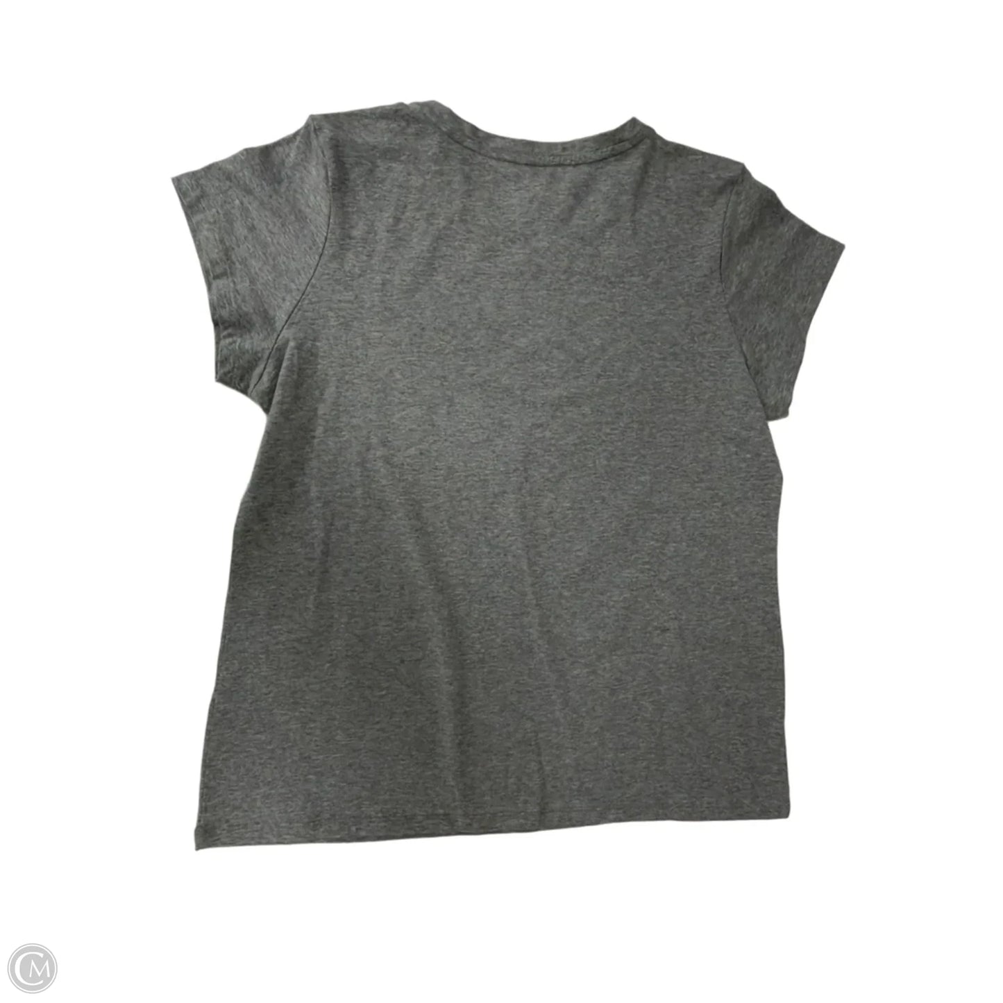 Top Short Sleeve By Calvin Klein In Grey, Size: L