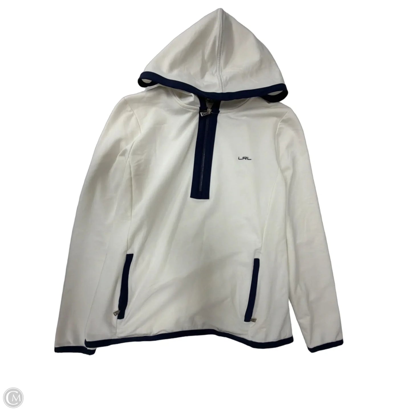 Sweatshirt Hoodie By Lauren By Ralph Lauren In White, Size: Xl