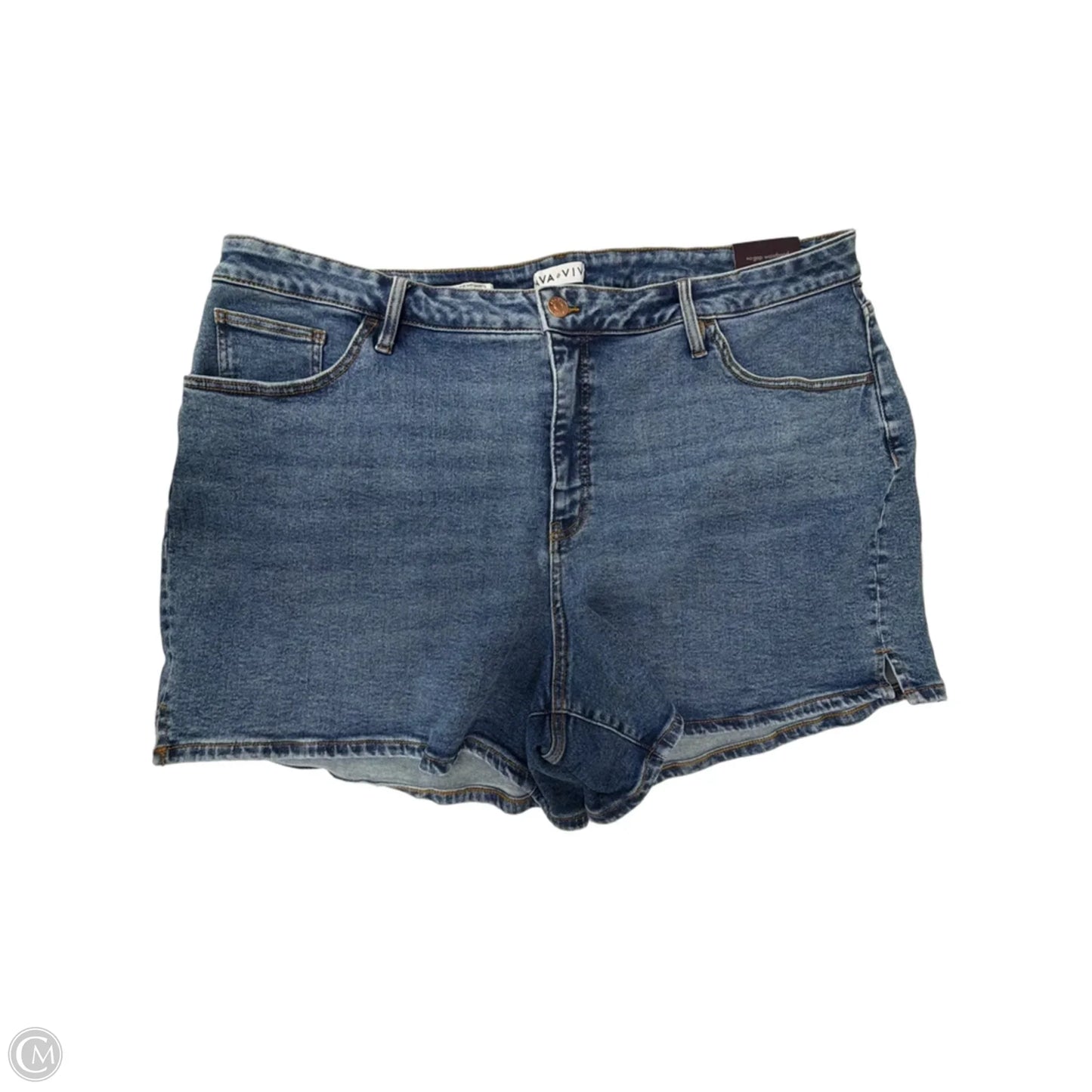 Shorts By Ava & Viv In Blue Denim, Size: 24
