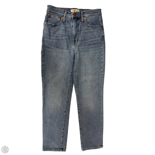 Jeans Straight By Madewell In Blue Denim, Size: 4