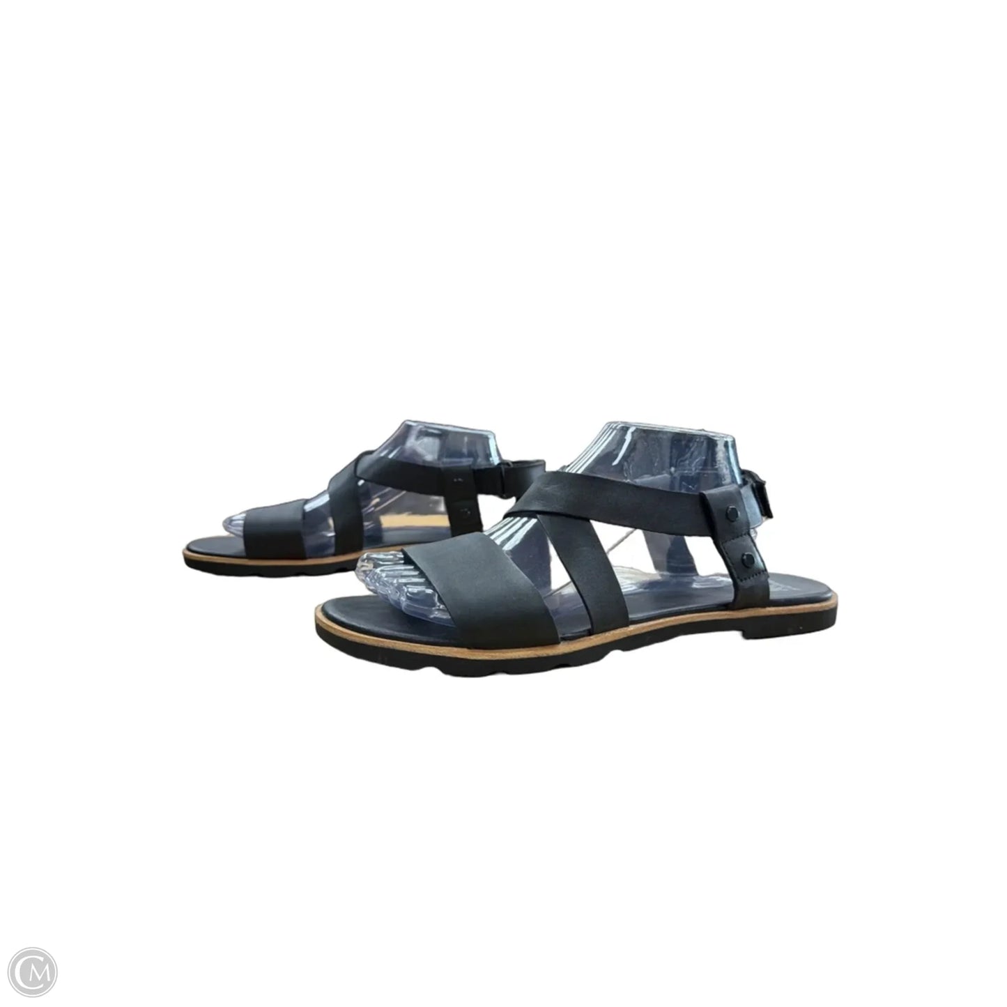 Sandals Flats By Sorel In Black, Size: 11