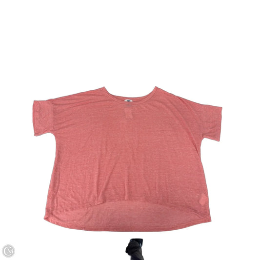 Top Short Sleeve By Old Navy In Pink, Size: L