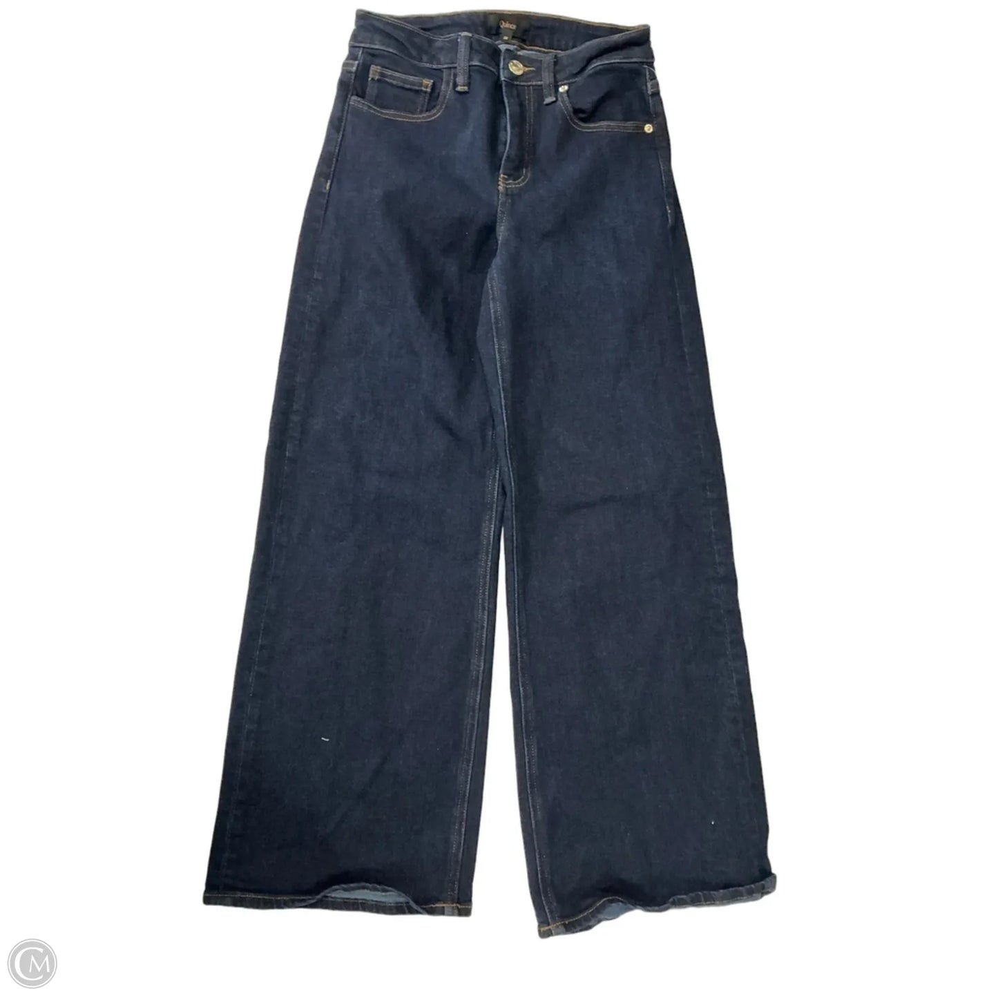 Jeans Wide Leg By Quince In Blue Denim, Size: 2