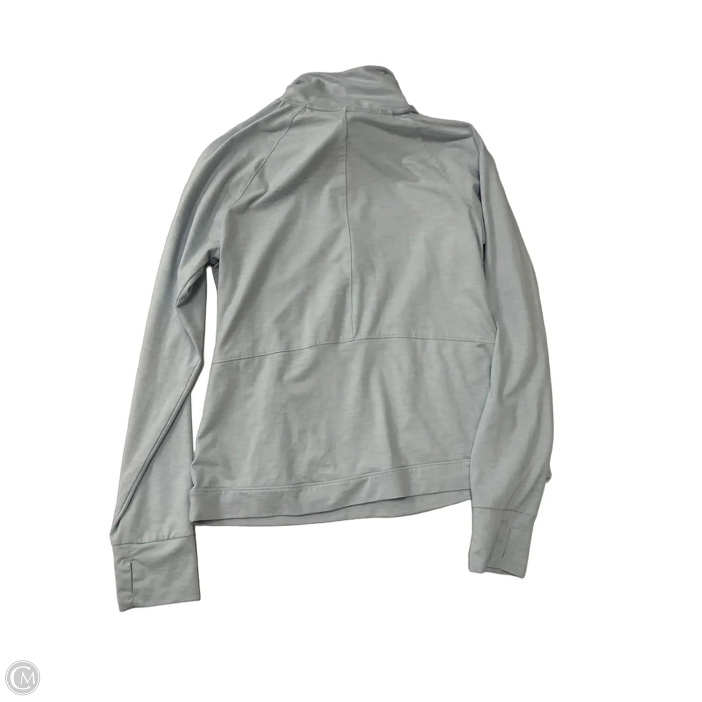 Athletic Top Long Sleeve Collar By Layer 8 In Blue, Size: M
