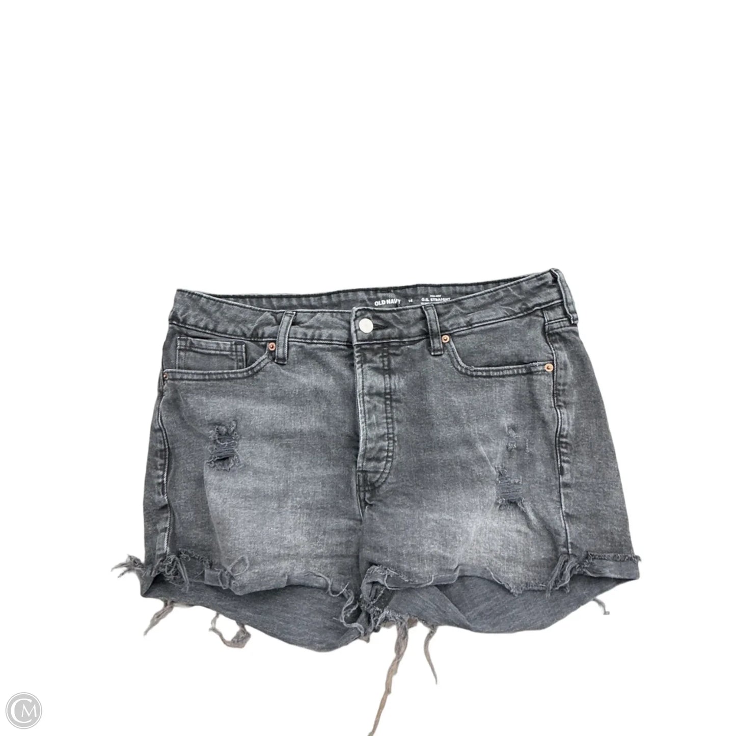 Shorts By Old Navy In Black Denim, Size: 14