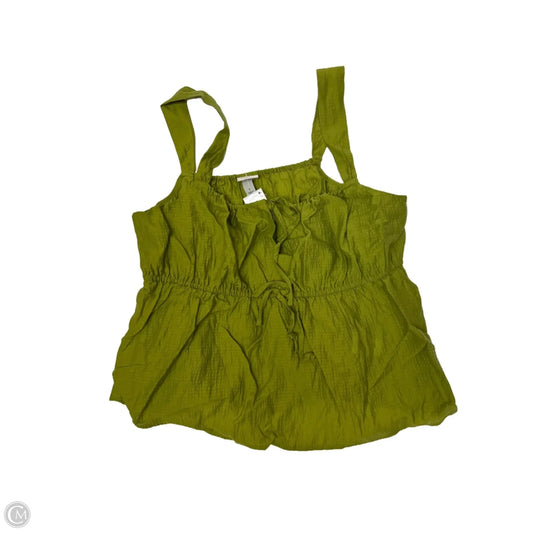 Top Sleeveless By A New Day In Green, Size: L