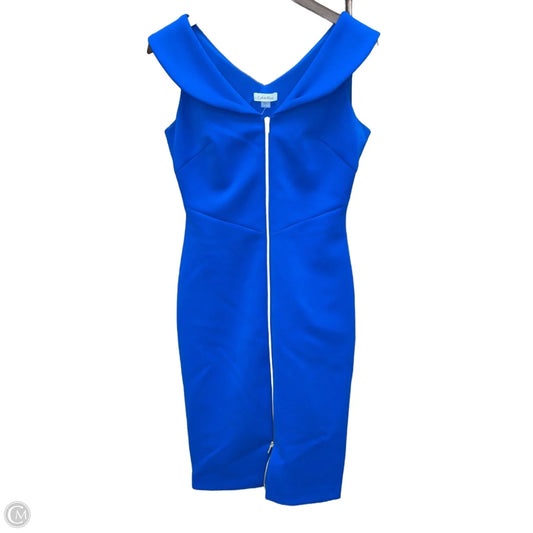 Dress Work By Calvin Klein In Blue, Size: S