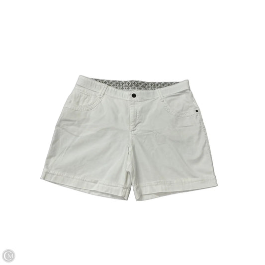 Shorts By Lee In White Denim, Size: 18