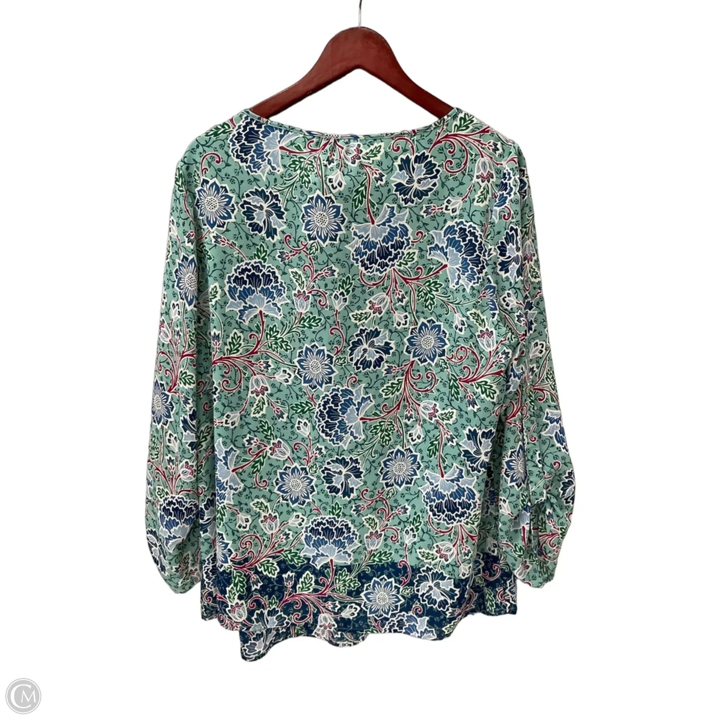 Top Long Sleeve By Clothes Mentor In Green, Size: 3x