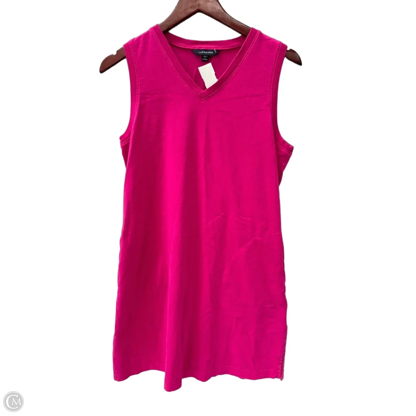 Dress Casual Midi By Lands End In Pink, Size: S