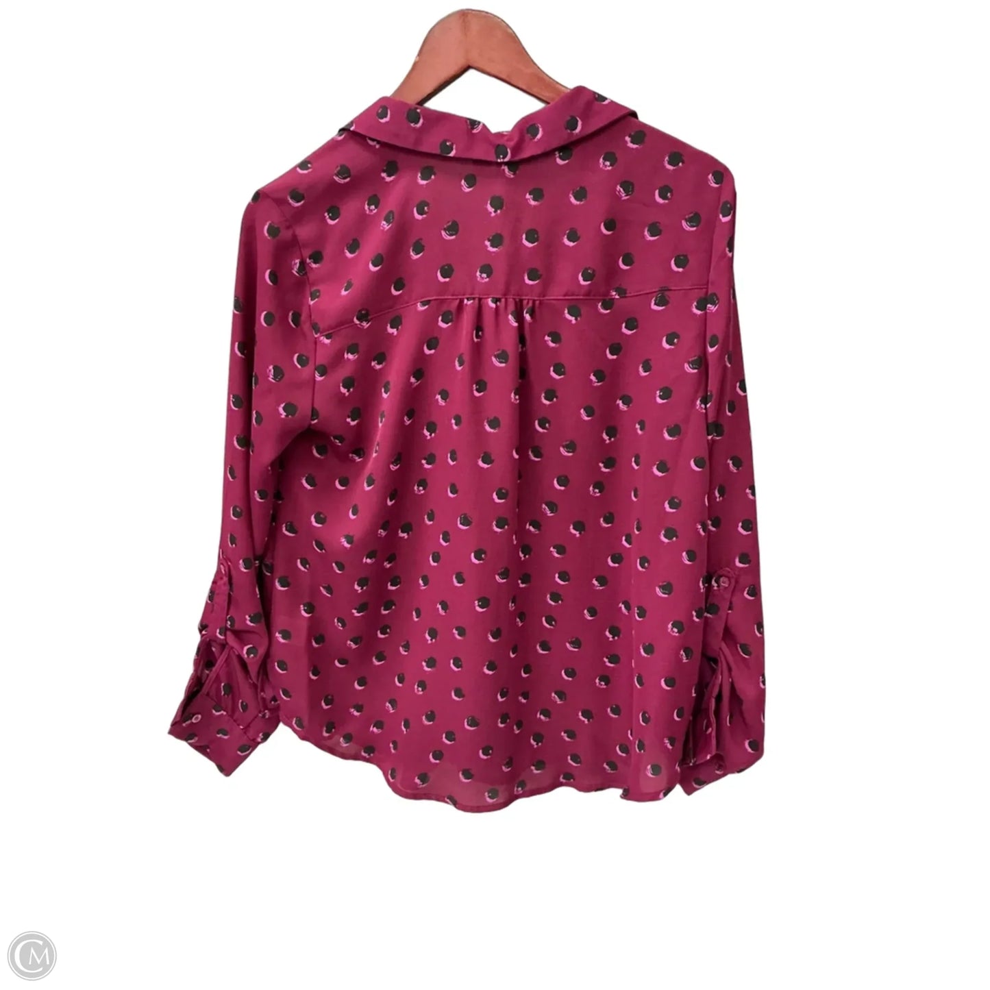 Top Long Sleeve By Elle In Pink, Size: M