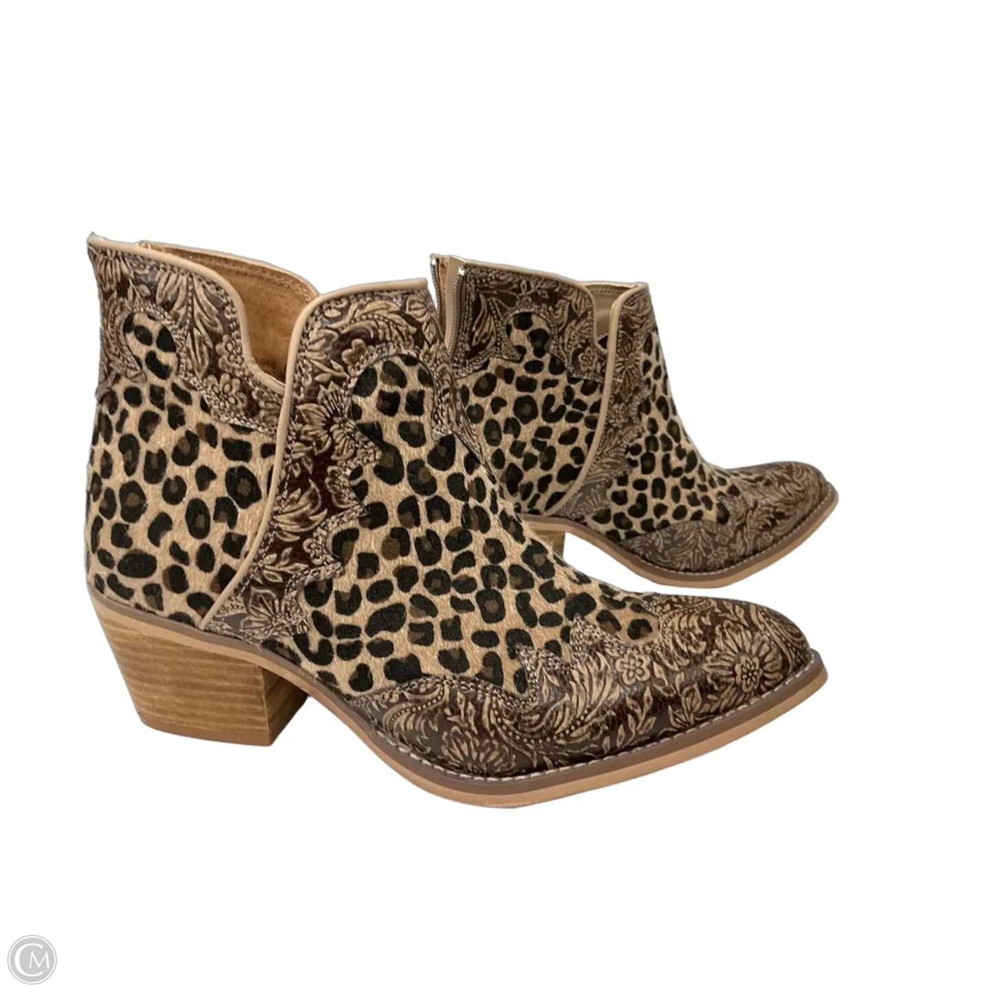 Boots Western By Clothes Mentor In Animal Print, Size: 8