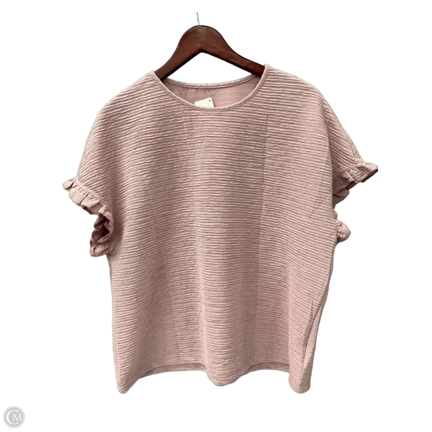 Top Short Sleeve By Clothes Mentor In Pink, Size: Xl