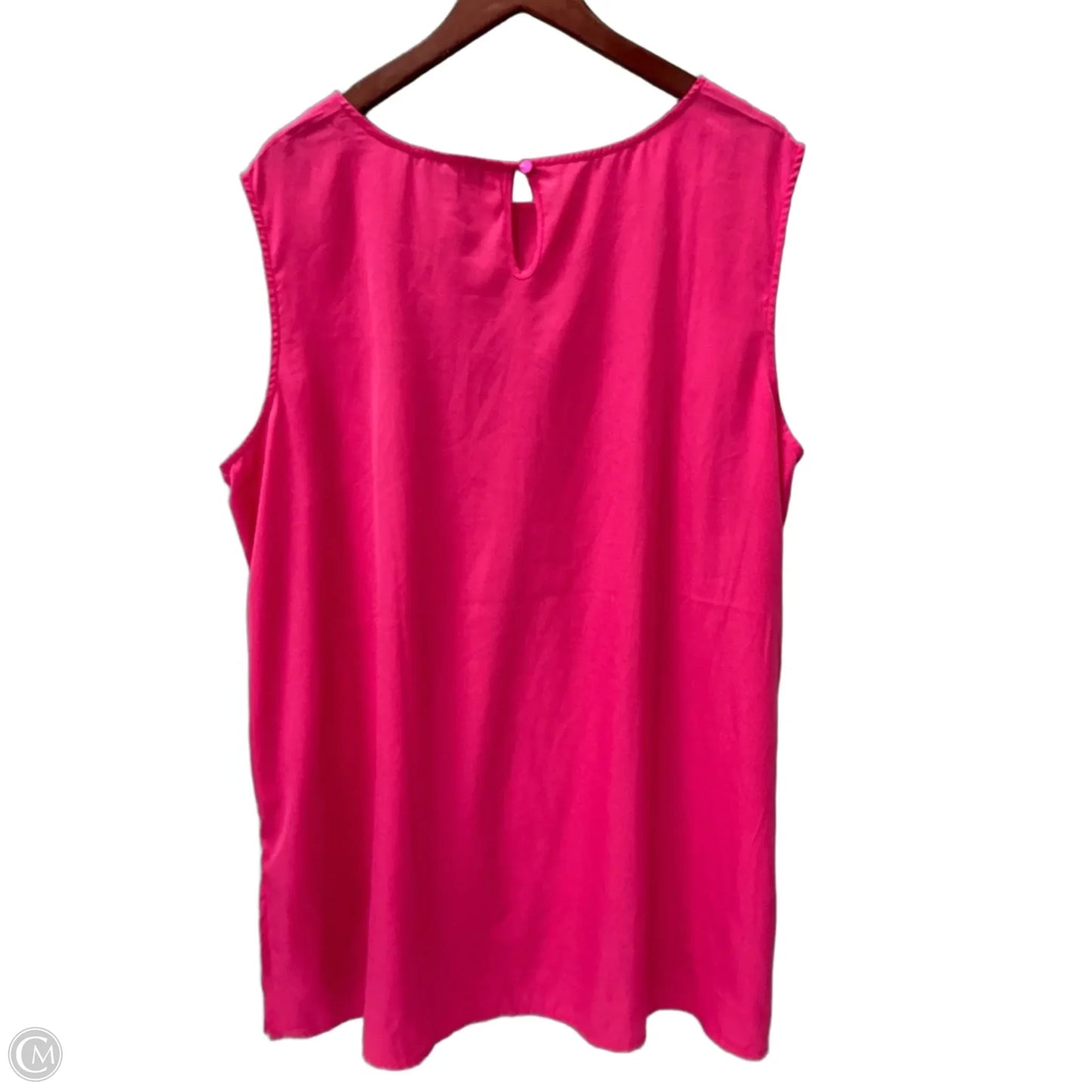 Top Sleeveless By Jessica London In Pink, Size: 2x