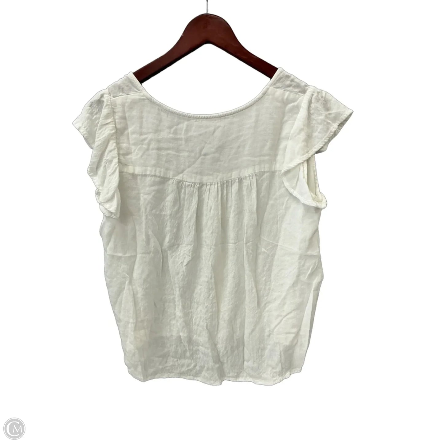 Top Short Sleeve By Jane And Delancey In White, Size: S