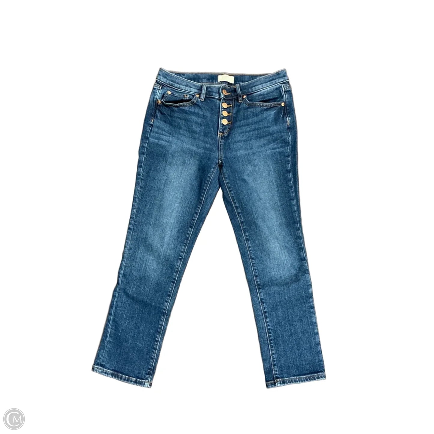 Jeans Skinny By Loft In Blue Denim, Size: 0