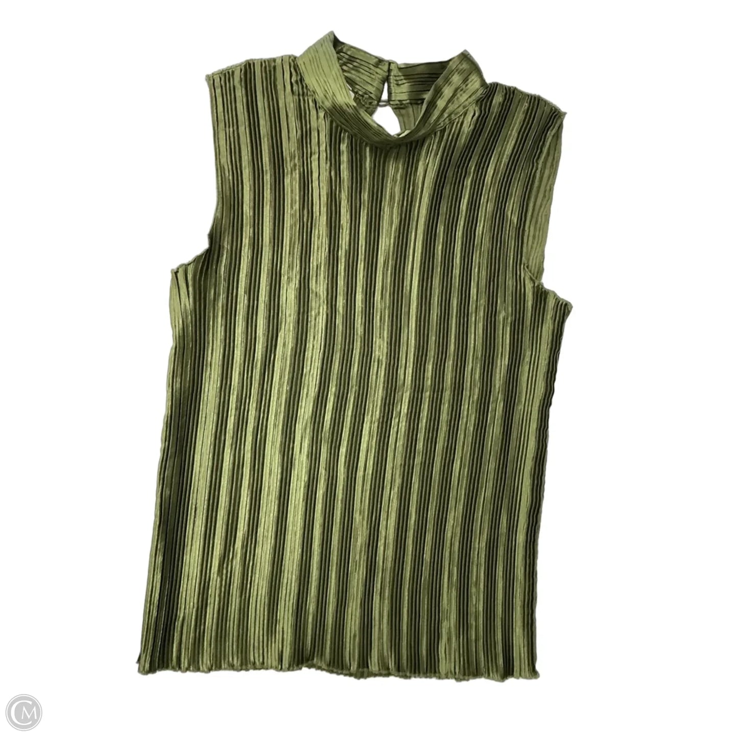 Top Sleeveless By Nicola In Green, Size: Xl