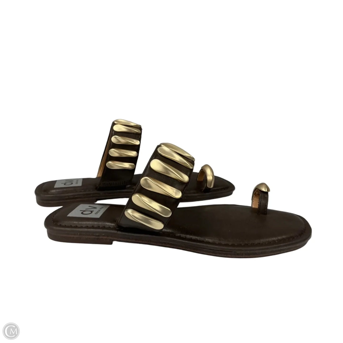 Sandals Flats By Dv In Bronze, Size: 8.5