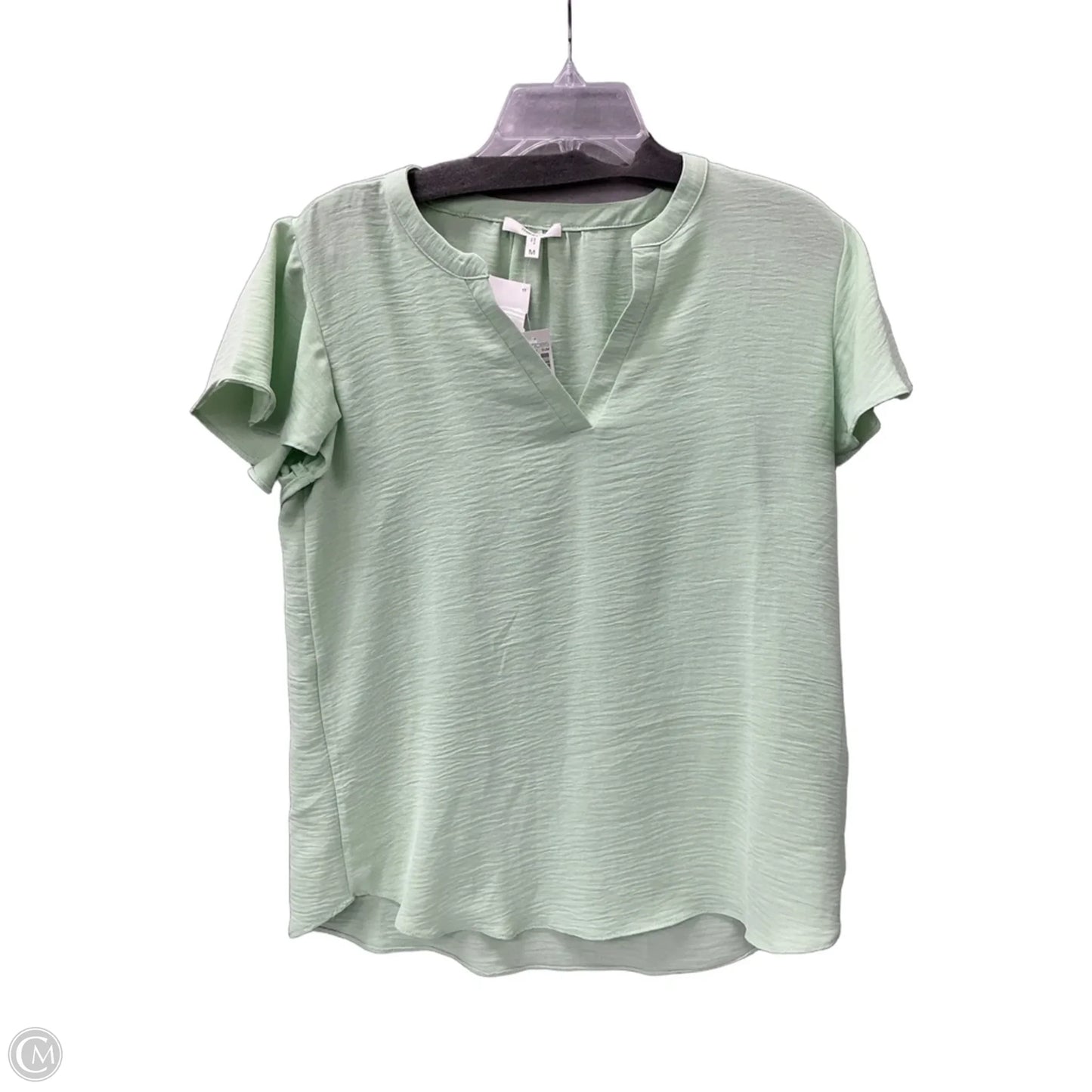 Top Short Sleeve By Maurices In Green, Size: M