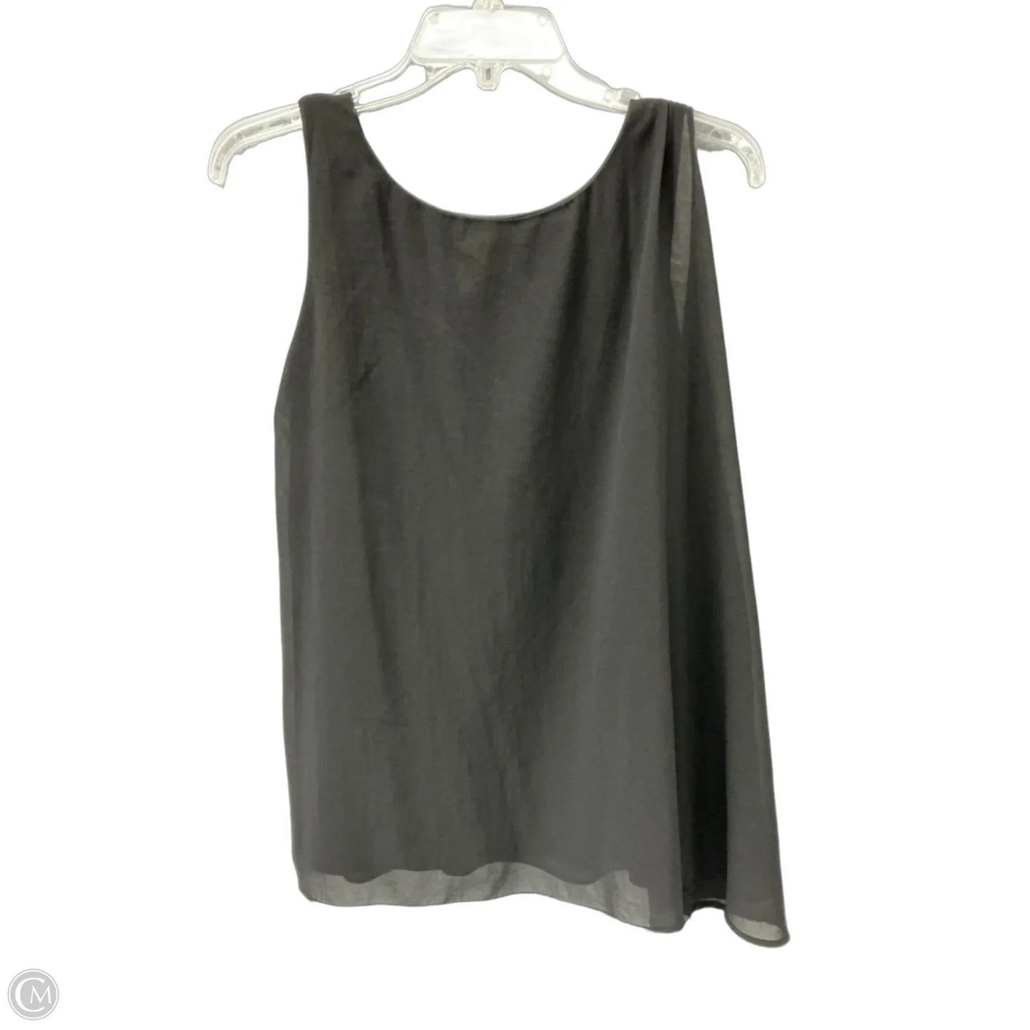 Top Sleeveless By Signature Collection In Black, Size: M